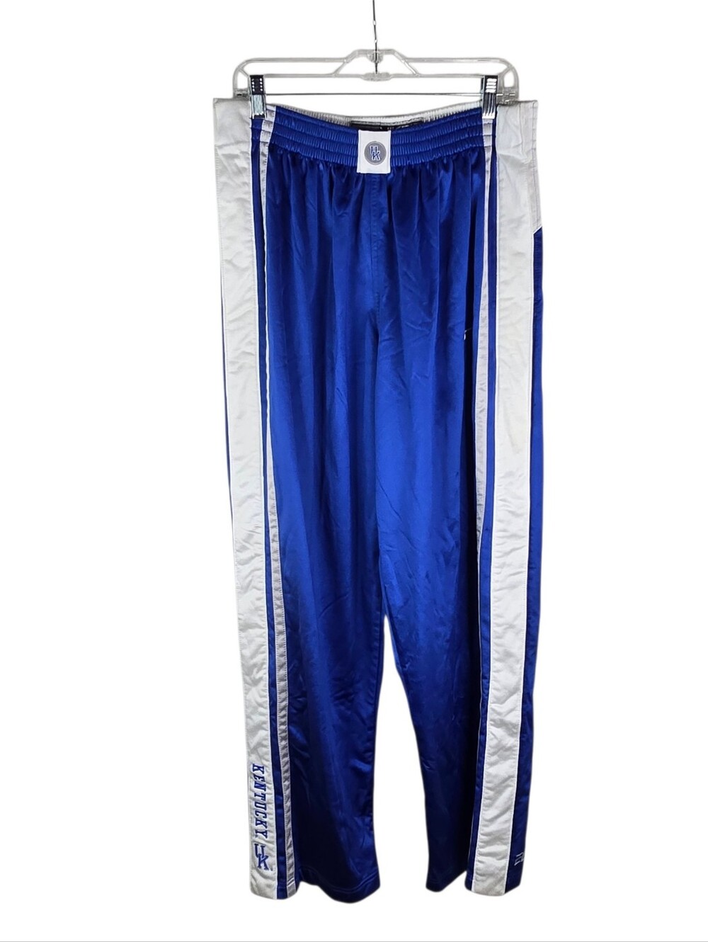 Nike Elite Mens XL Vintage Y2k UK Kentucky Tearaway Snap Button Warm Up Pants